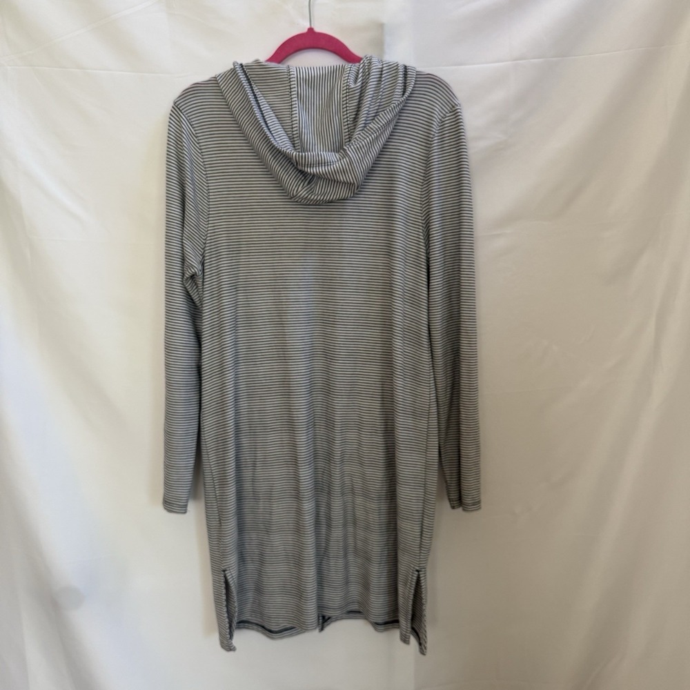 Coolibar Hoodie Womens Medium Blue Cabana Sailor UPF 50+ Hoodie Full Zip - Picture 6 of 15